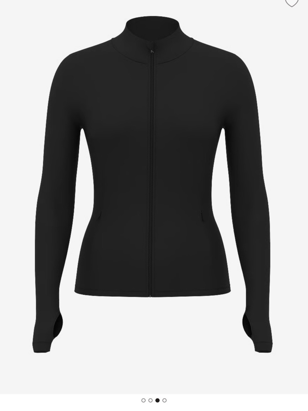 PINK Victoria's Secret Black Zip-Up Long Sleeve Jacket